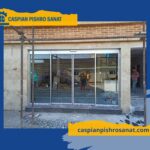 درب شیشه ای اتوماتیک فولدینگ