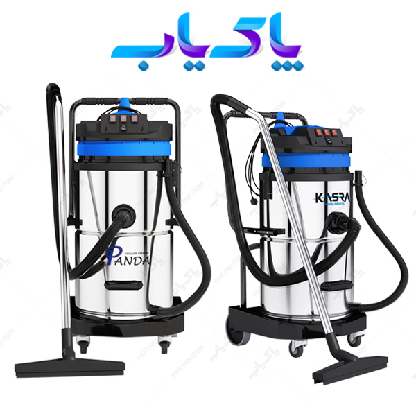 جاروبرقی صنعتی سه موتوره 80 لیتر کسری مدل اتوماتیک پاندا