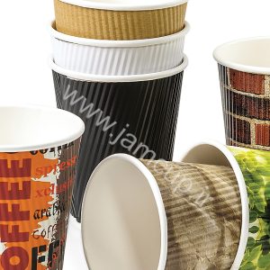لیوان کاغذی کرکره ای دوجداره
