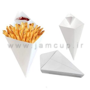 قیف کاغذی سیب زمینی