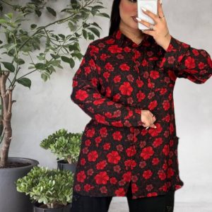 شومیز حریر مجلسی زنانه  کد محصول: 5759