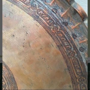 سینی مسی عتیقه دوره قاجار