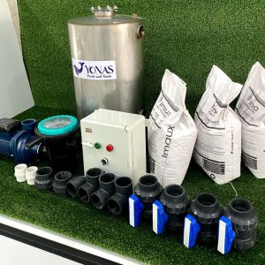 پکیج تصفیه خانه و گرمایش استخر 50/000 لیتری