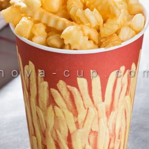 ظروف کاغذی سیب زمینی و بستنی