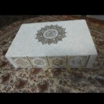 کتاب قرآن سفید قابدار نو