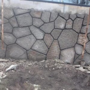 سنگ ورقه ای مشکی میگون برای محوطه سازی کف در رودهن