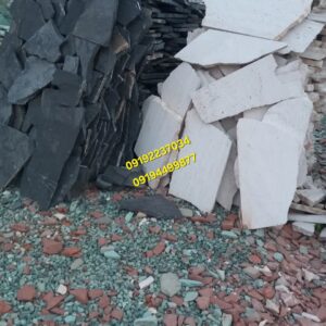 قیمت فروش سنگ لاشه طبیعی کف حیاط سنگ مشکی میگون