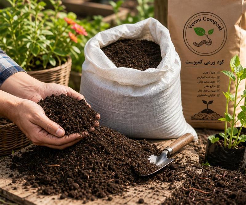 کود ارگانیک سوپر پی ال اس ورمی کمپوست