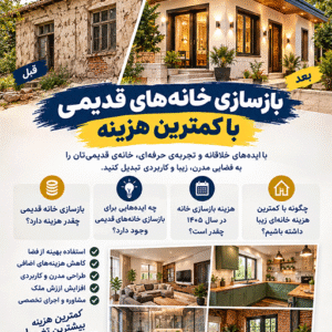 بهترین قیمت بازسازی خانه در تهران | جدول قیمت ۱۴۰۵