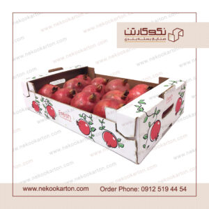 کارتن انار صادراتی،  لیبل انار